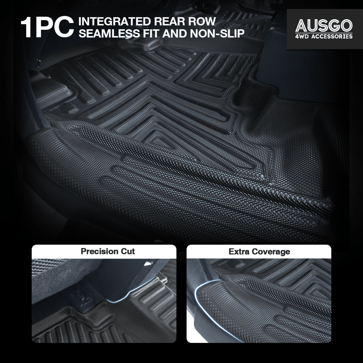 Toyota Land Cruiser Prado 150 Series 7 - Seater 2009 - 2024 Car Floor Mats (Auto Trans) - NZ Offroader