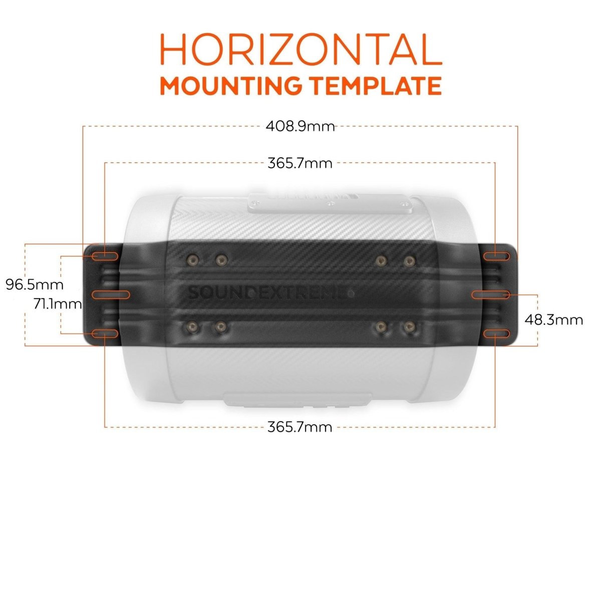 ECOXGEAR SoundExtreme ES08 powersports sealed powered 8-inch subwoofer tube with built in 500-watt amplifier - NZ Offroader