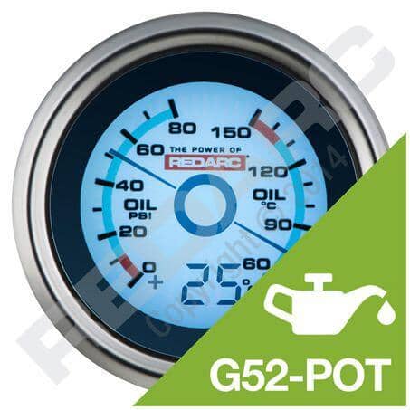 REDARC Oil Pressure & Oil Temperature Gauge with Optional Temperature Display - NZ Offroader
