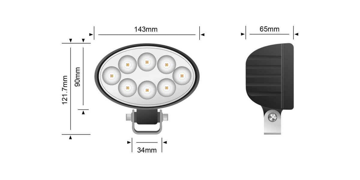 STEDI 24 Watt LED Tractor Flood Light - NZ Offroader