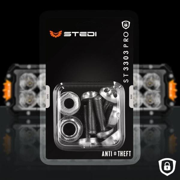 STEDI Anti-Theft Kit for the ST3303 PRO LED Light Bars | Side Brackets - NZ Offroader