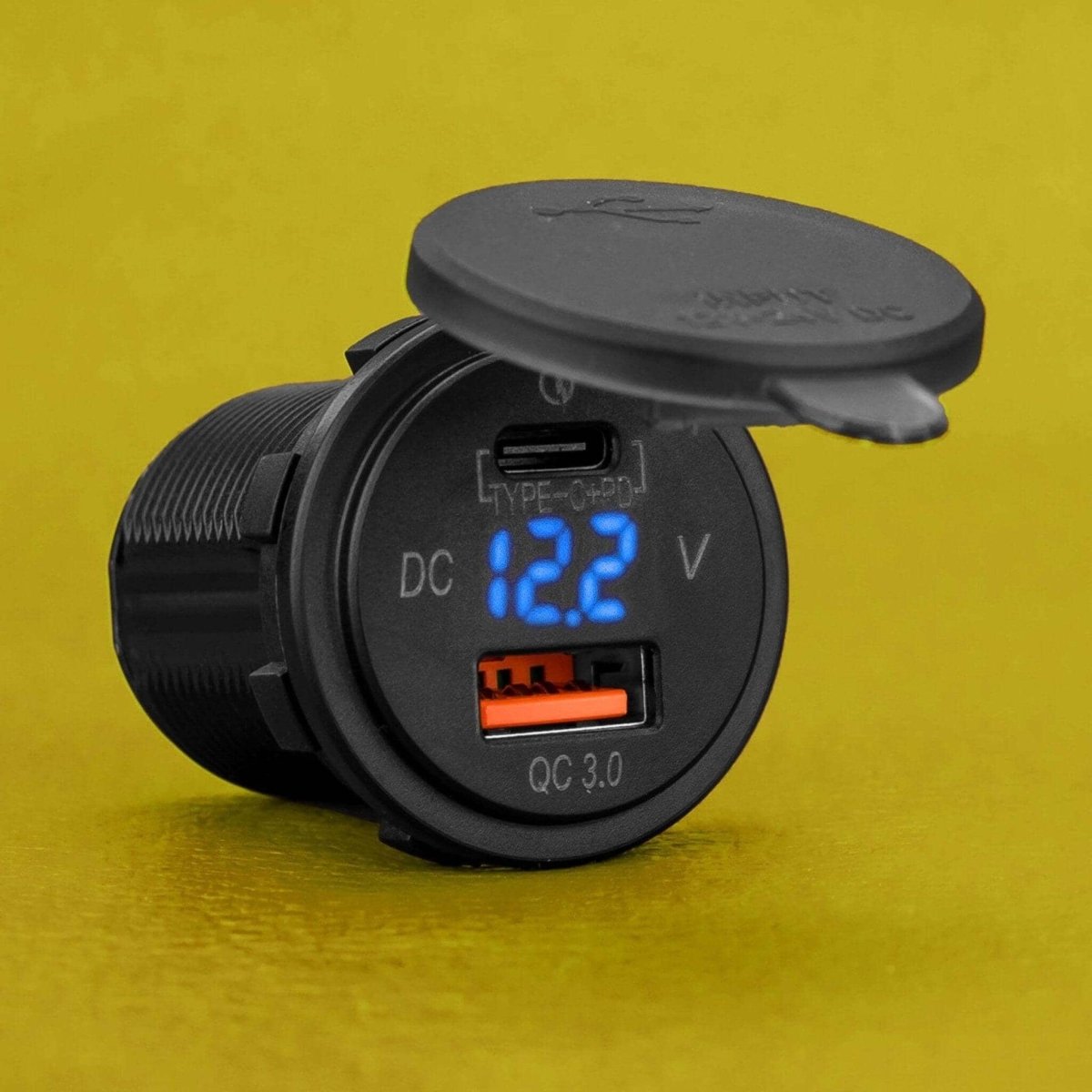 STEDI USB C Volt Meter Flush Mount - NZ Offroader